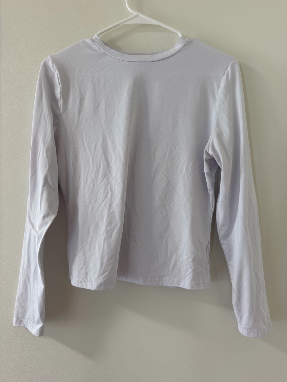 Misifi Long Sleeve Crew Tee Women L Light Lavender Good Soft Basic